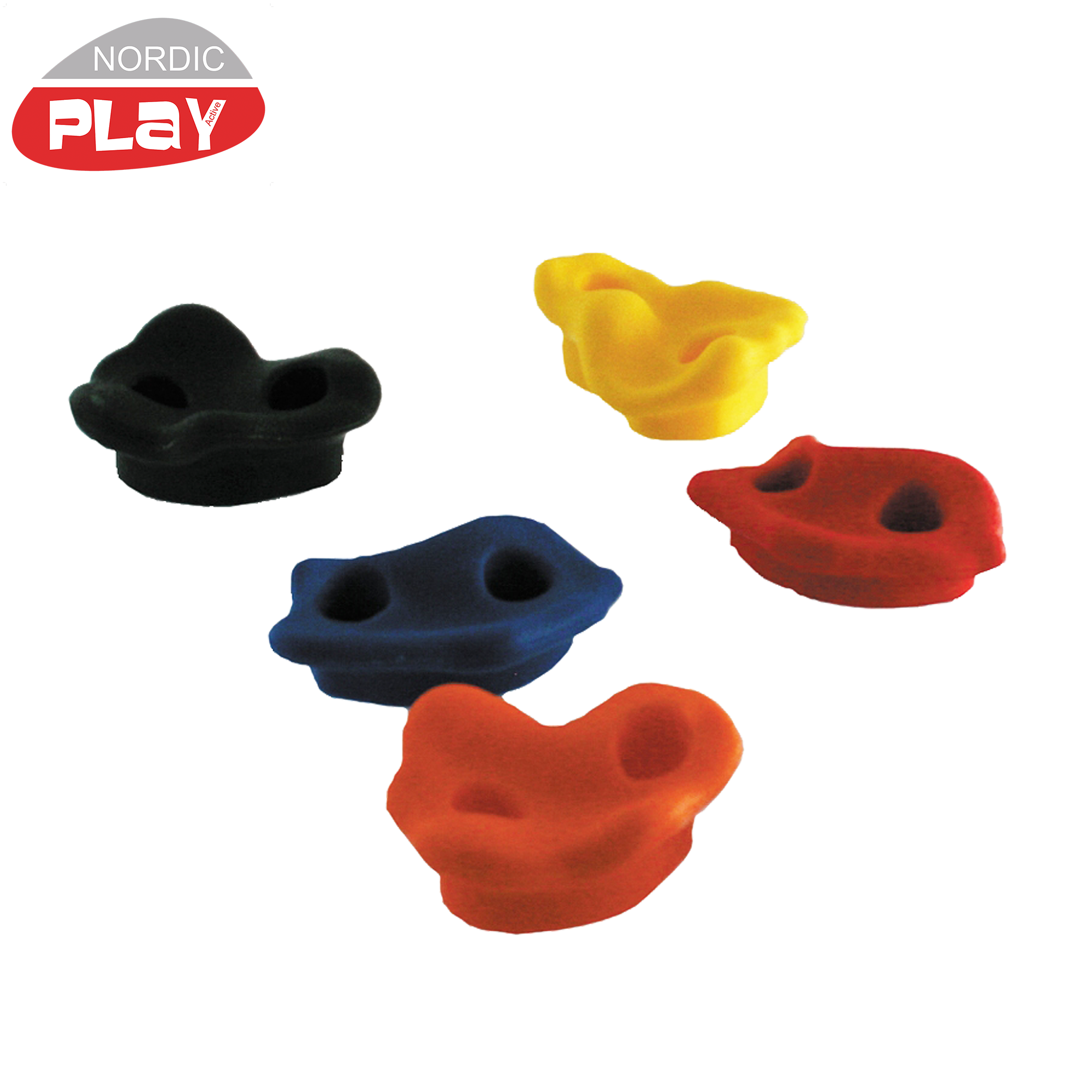 Klatresten 5 stk - inkl. skruer, plastik