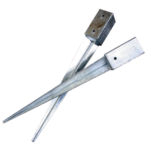 Stolpespyd galv. 46 x 46 mm, L: 600 mm