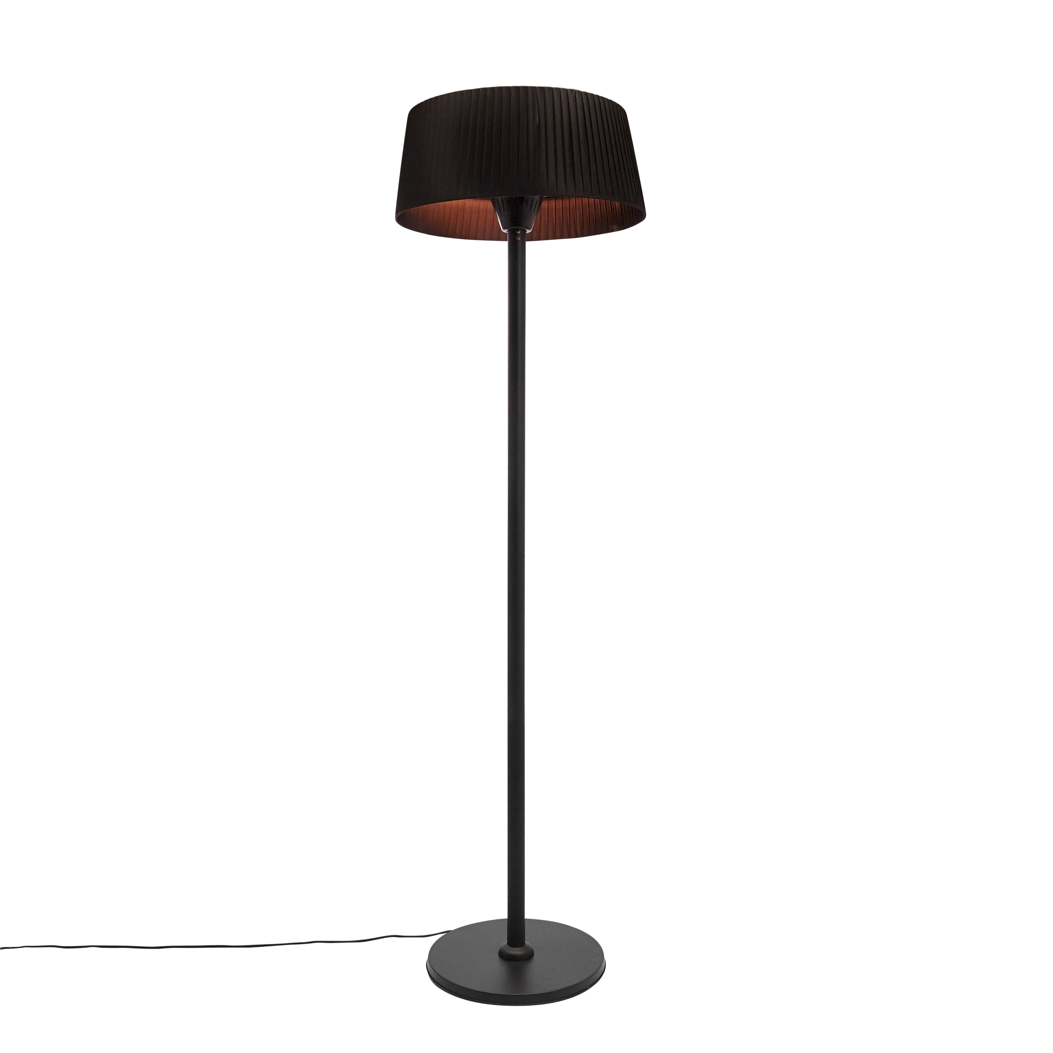 Terrassevarmer 2100W gulvmodel - sort