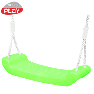 Gyngesæde med reb - lime