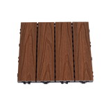 Terrasseflise komposit 30 x 30 cm 4-pak, teak