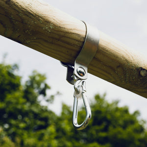 Gyngebeslag - rund Ø90 mm komplet