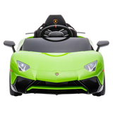 Elbil Lamborghini Aventador, 12V, limegrøn