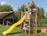Legetårn Jungle Gym Teepee m/gul rutschebane
