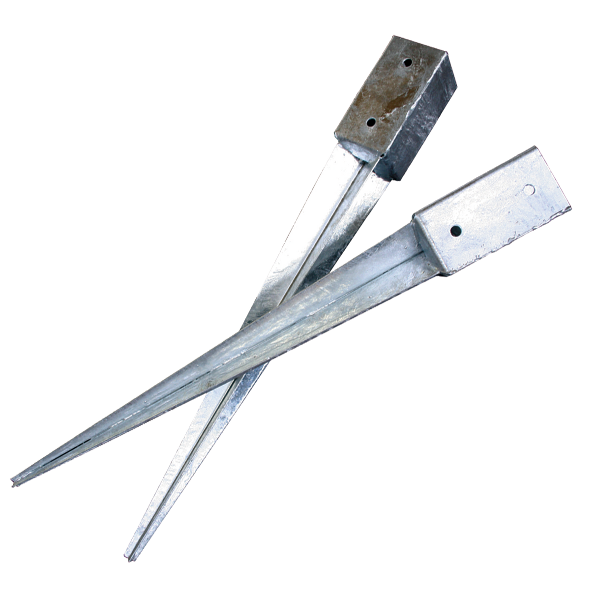 Stolpespyd galv. 51 x 102 mm, L: 600 mm