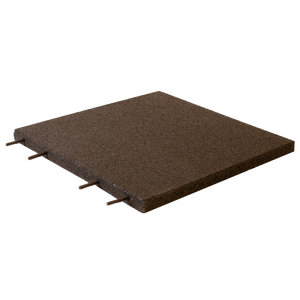 Gummiflise 50 x 50 x 3 cm sort Active 7,5 m2 - 30 stk.