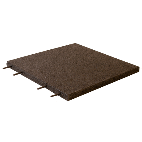 Gummiflise 50 x 50 x 3 cm sort Active 7,5 m2 - 30 stk.
