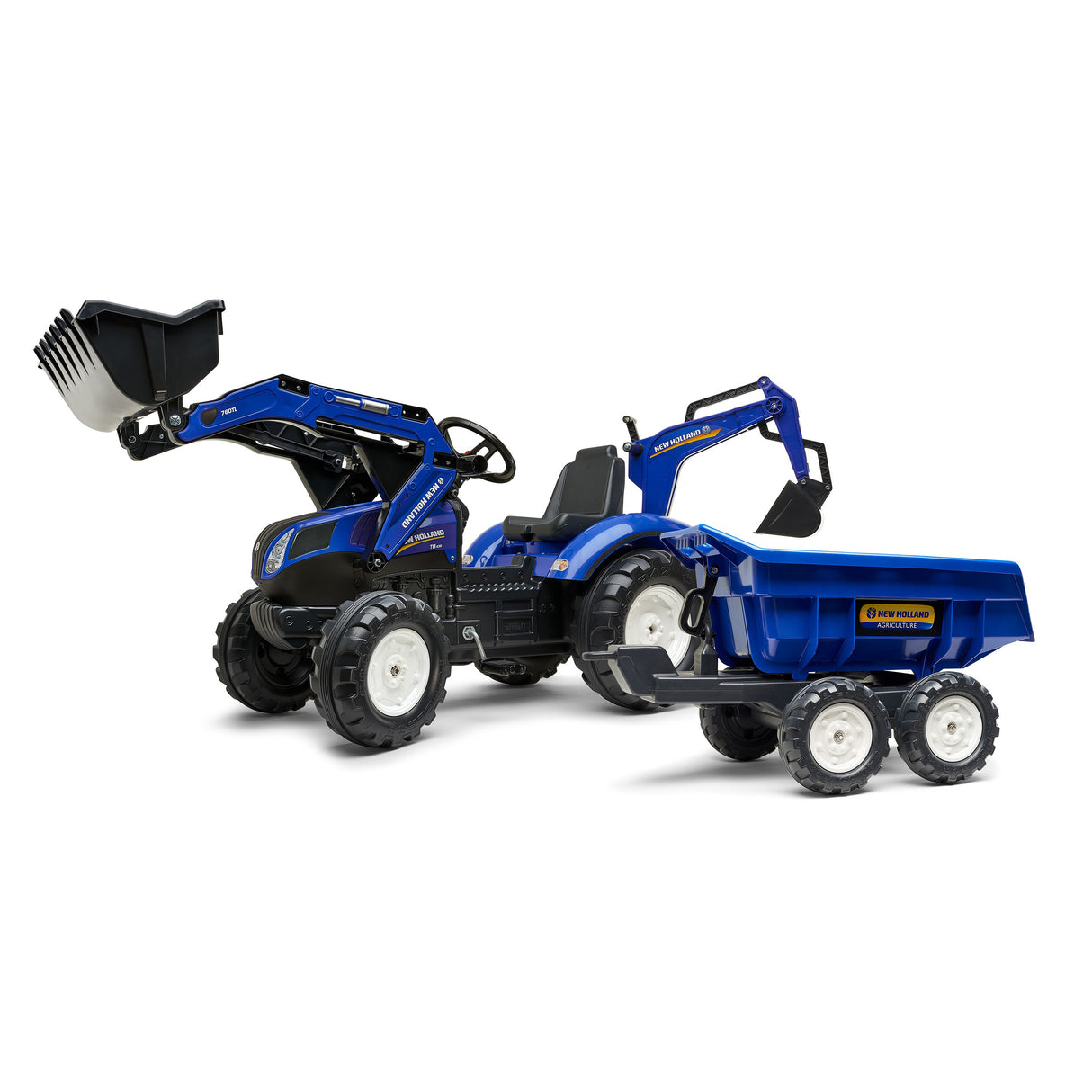 Rendegraver inkl. vogn med tiplad FALK New Holland