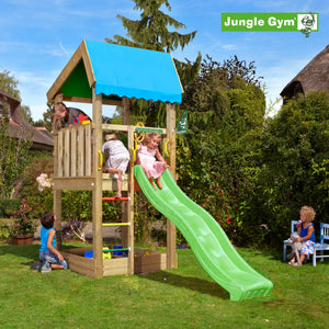 Legetårn Jungle Gym Home 2.1 m/grøn rutschebane