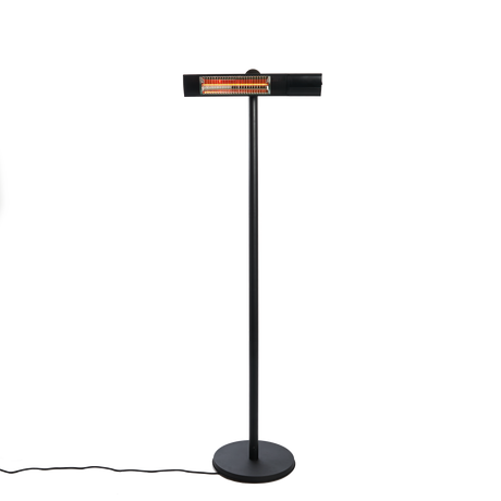 Terrassevarmer 500/1000/1500W gulvmodel, remote, RGT, sort
