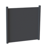 Aluminiumslameller for 100 x 100 cm hegn