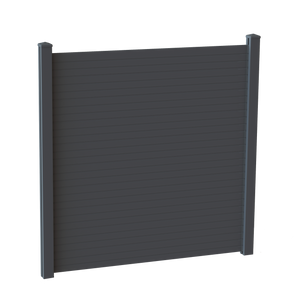 Aluminiumslameller for 100 x 100 cm hegn