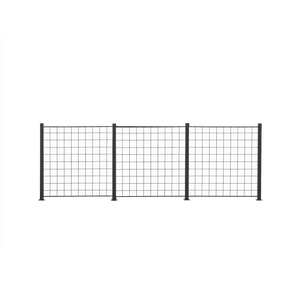 3 Fag espalier antracitgrå 100 x 100 cm inkl. 4 alu stolper 108 cm