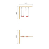 2-Swing Module 200 Jungle Gym