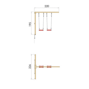 2-Swing Module 200 Jungle Gym