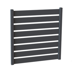 Aluminiumslameller for 100 x 100 cm hegn