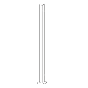 Startstolpe til enkelt udtrækssejl t/160 cm