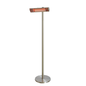 Terrassevarmer 1500W gulvmodel - GT, sølv