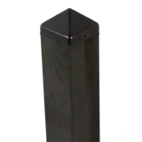 Stolpehat sort 101 x 101 mm