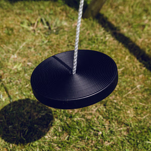 Tallerkengynge med reb - sort