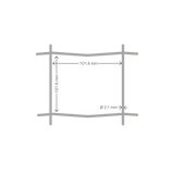 Havehegn -  maske 10 x 10 cm - 110 cm x 25 meter, galvaniseret