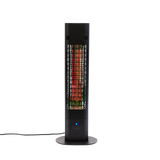 Terrassevarmer 1800W gulvmodel, remote, soft touch,, sort