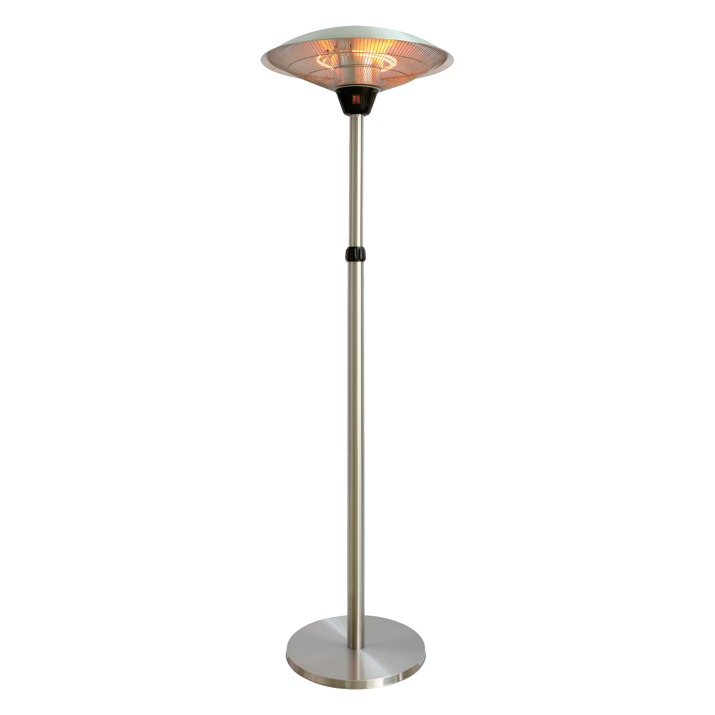Terrassevarmer 2100W gulvmodel - sølv