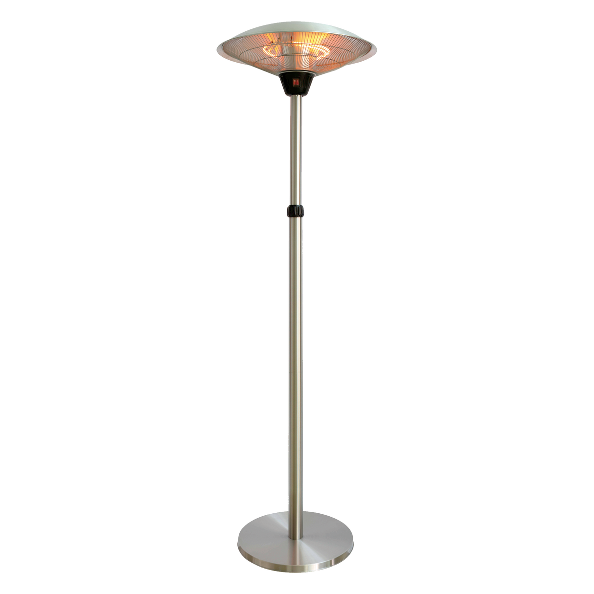 Terrassevarmer 2100W gulvmodel - sølv