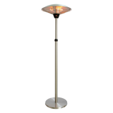 Terrassevarmer 2100W gulvmodel - sølv