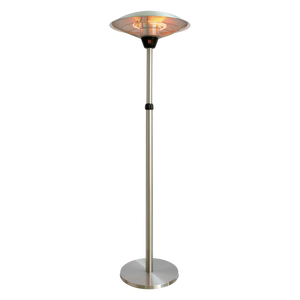 Terrassevarmer 2100W gulvmodel - sølv