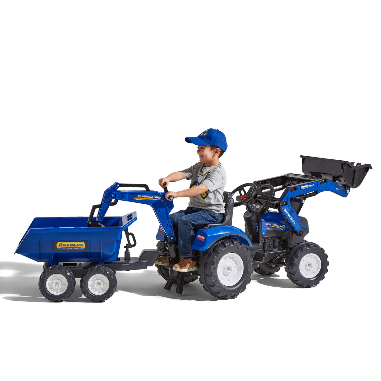 Rendegraver inkl. vogn med tiplad FALK New Holland