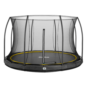 Trampolin Comfort Edition Ground Ø366 cm, sort inkl. sikkerhedsnet Salta