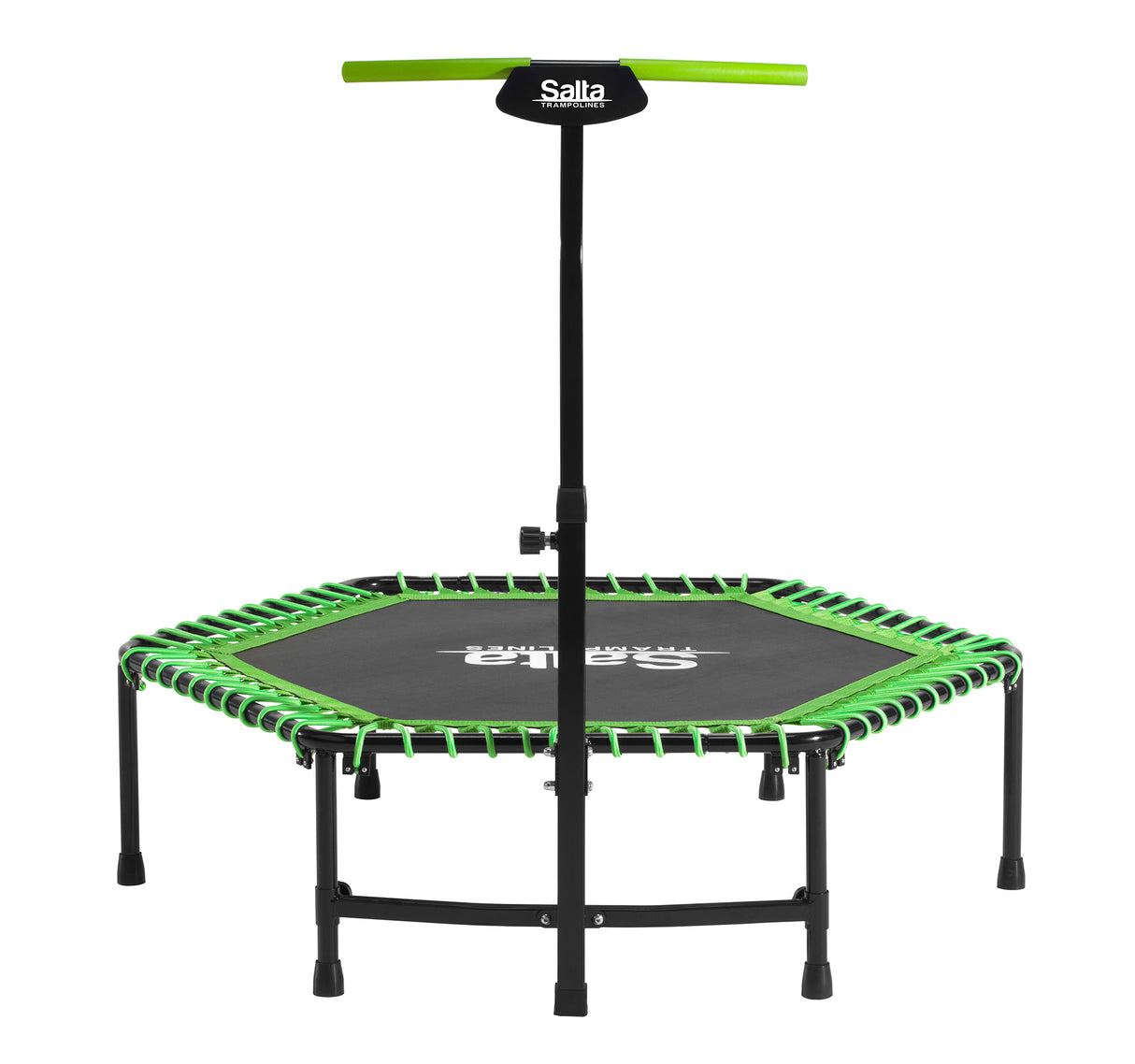 Fitness trampolin med håndtag, grøn Salta