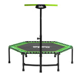 Fitness trampolin med håndtag, grøn Salta