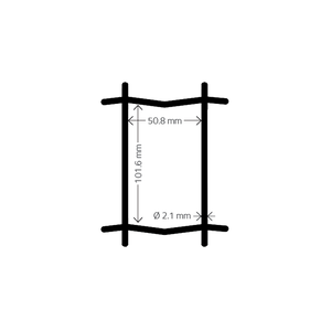 Havehegn -  maske 5 x 10 cm - 60 cm x 25 meter, sort