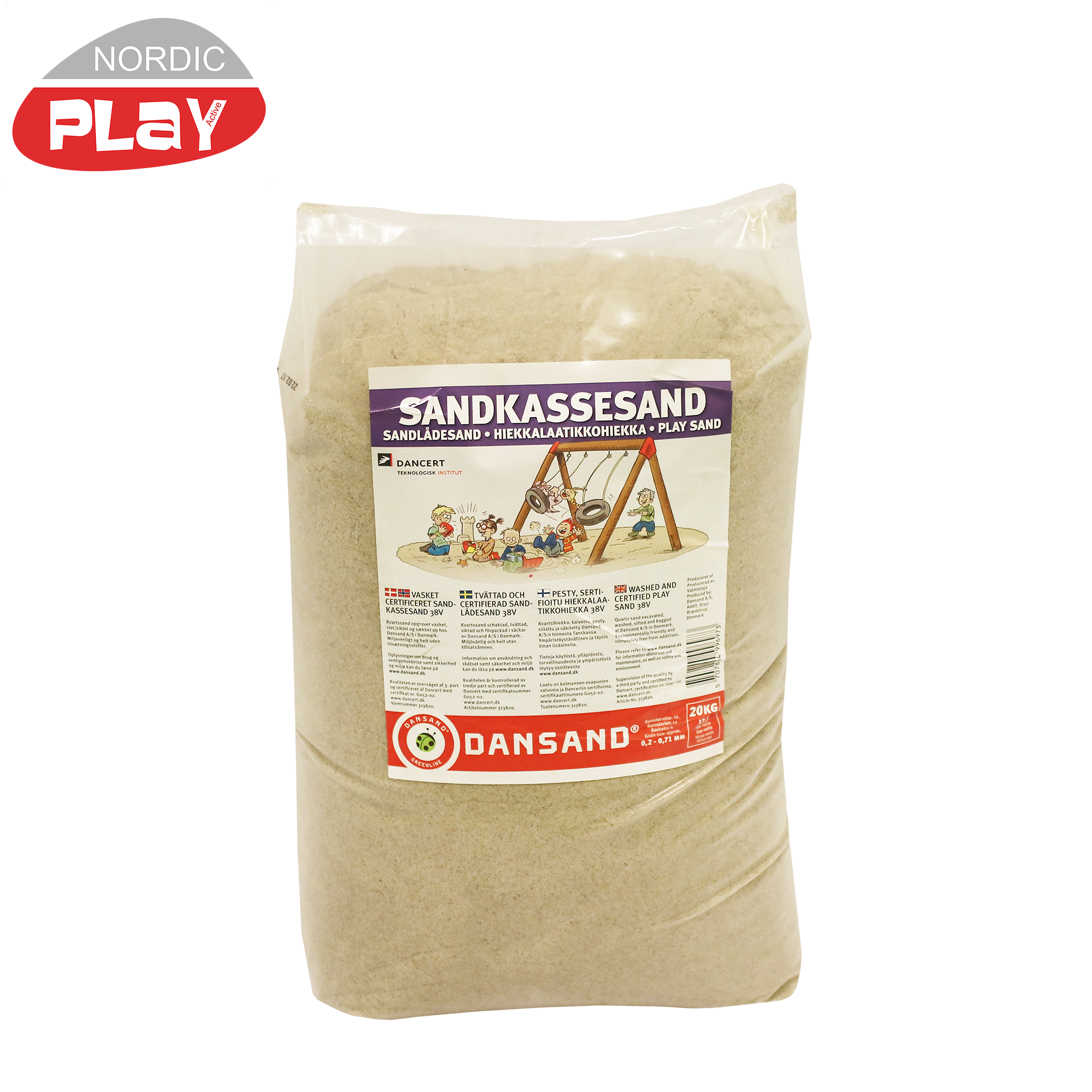 Sandkassesand 38V - 200 kg