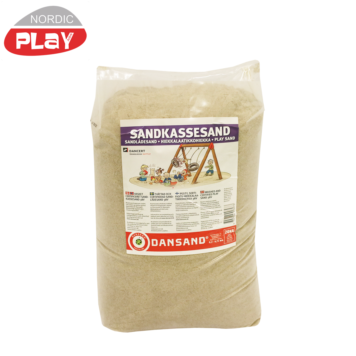 Sandkassesand 38V - 200 kg