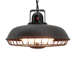 Terrassevarmer 600/1200/1800W lofthængt, remote, soft touch, sort