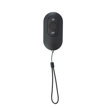 Terrassevarmer 600/1200/1800W lofthængt, remote, soft touch, sort
