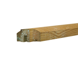 Lige top til profilhegn 6 x 3 x 200 cm