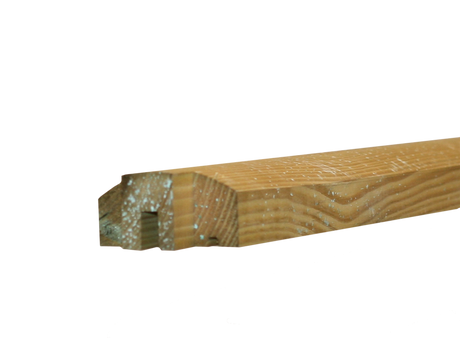 Lige top til profilhegn 6 x 3 x 200 cm