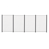 4 Fag espalier antracit grå 150 x 100 cm inkl. 5 alu stolper 158 cm