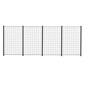 4 Fag espalier antracit grå 150 x 100 cm inkl. 5 alu stolper 158 cm