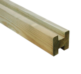 Stolpe til profilhegn mellem 9 x 9 x 270 cm