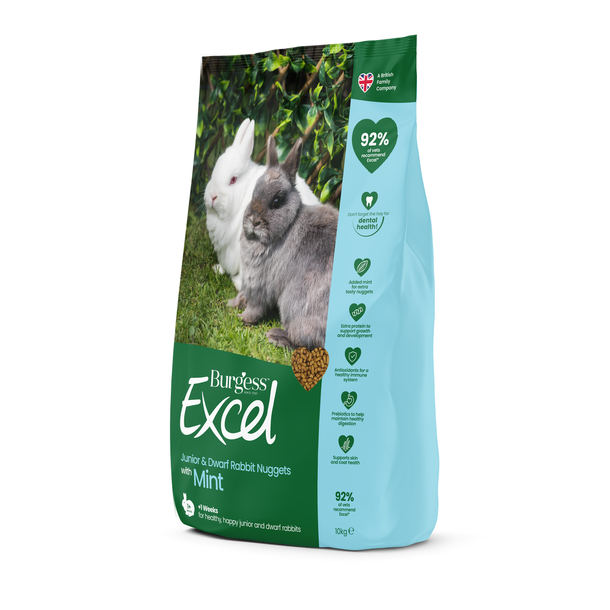 Excel junior og dvægkanin foder- 10 kg.