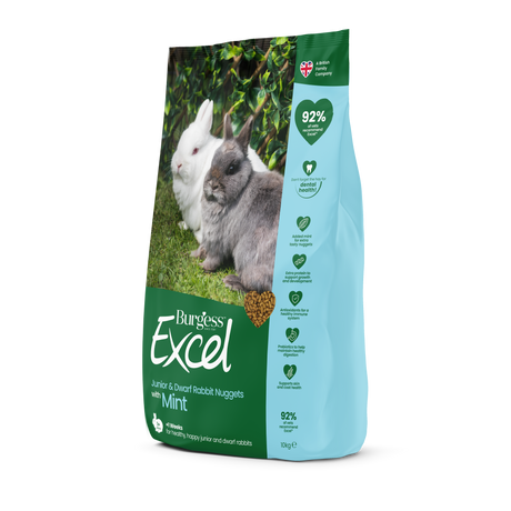 Excel junior og dvægkanin foder- 10 kg.