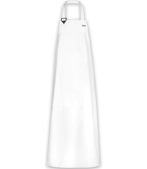 Forklæde i kraftig PU kvalitet - Hvid