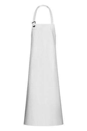 Forklæde i kraftig PU/PVC kvalitet - Hvid
