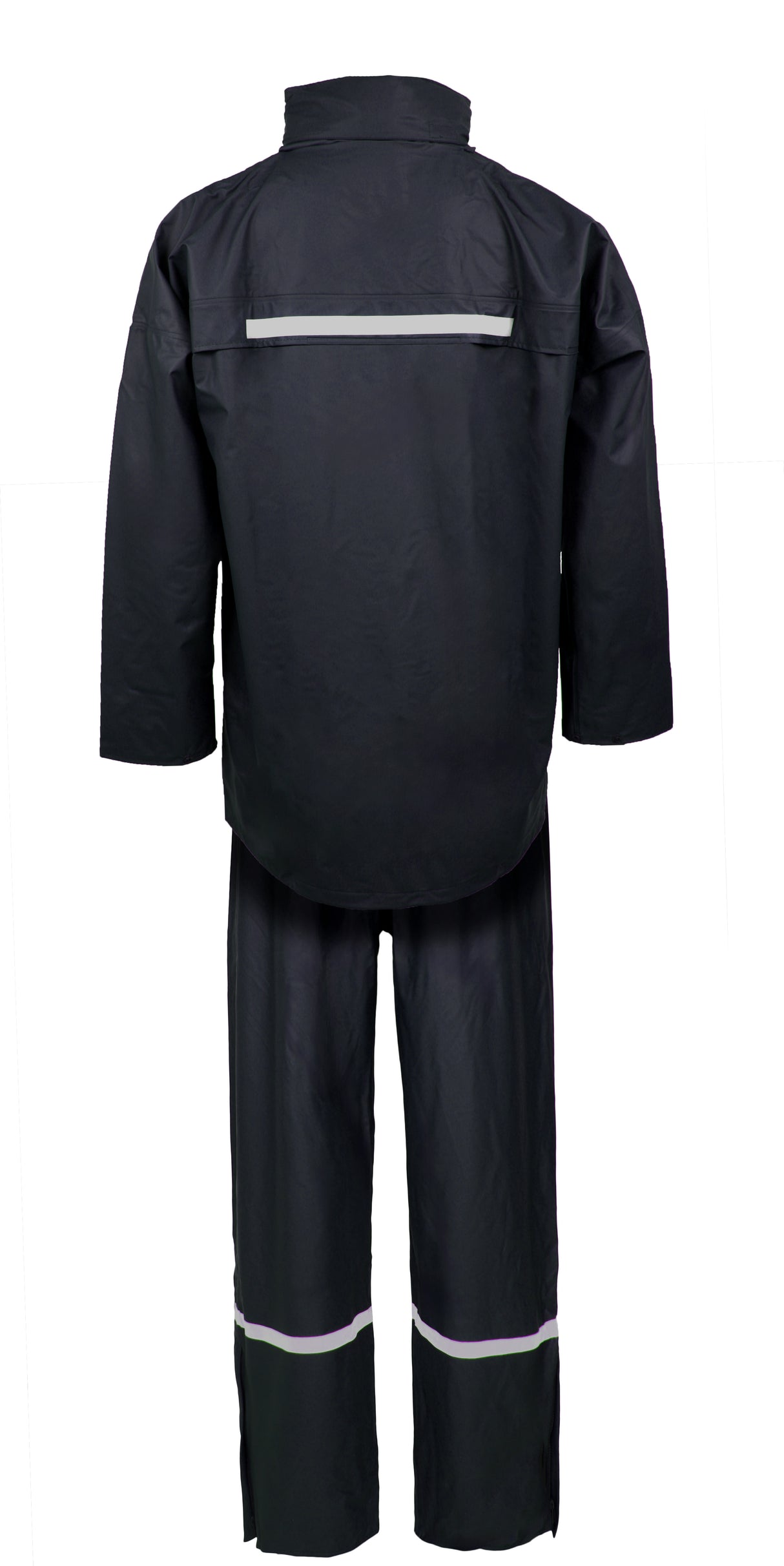 Regnsæt med jakke og bukser i PU kvalitet - Navy