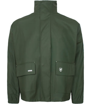 Regnjakke i kraftig PVC kvalitet - Grøn